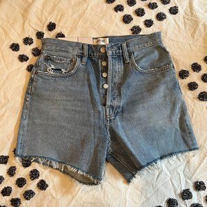 SOLD NWT AGOLDE Riley High Rise Jean Shorts Size 26